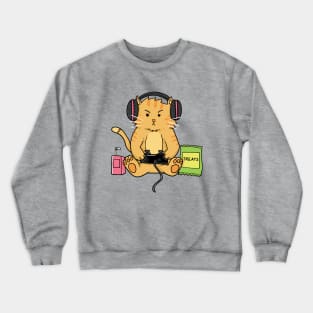 Gaming Cat Crewneck Sweatshirt